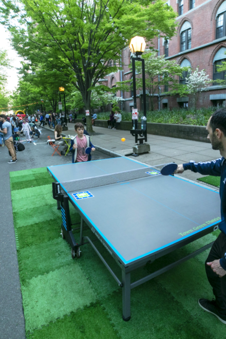 Friday night Ping Pong in temple Plaza