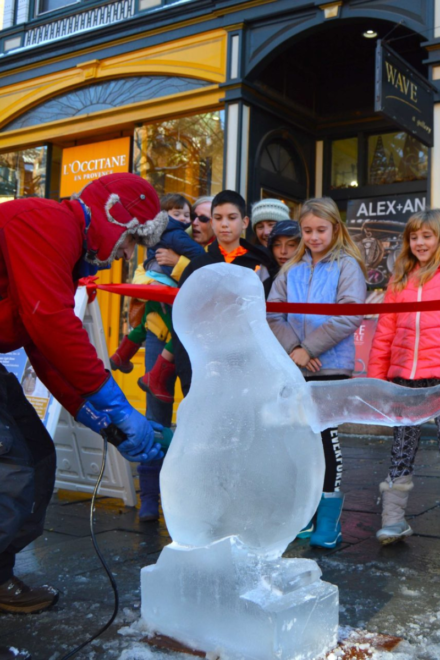 Chapel Street Ice Carving Demonstrations